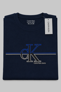 Polera Calvin Klein Jeans con logo CK bicolor