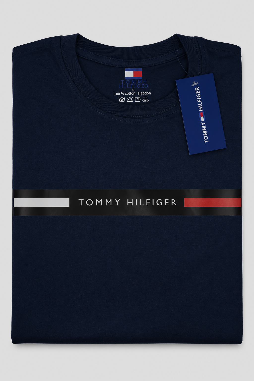 Polera Tommy Hilfiger con franja frontal