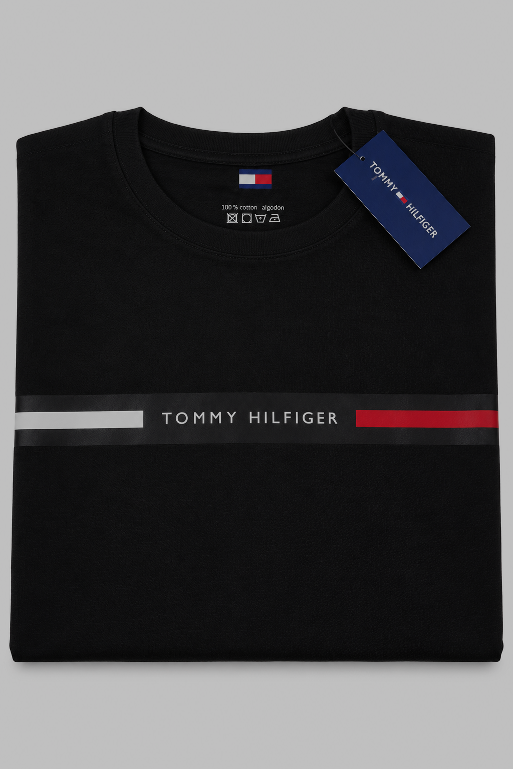 Polera Tommy Hilfiger con franja frontal