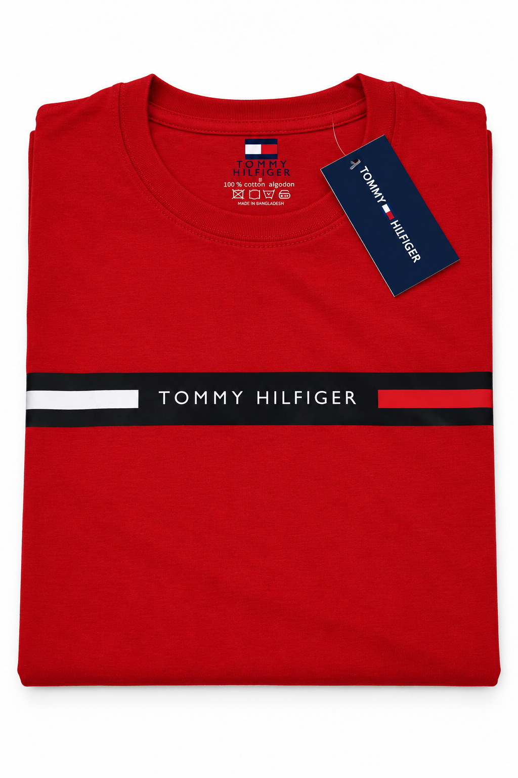 Polera Tommy Hilfiger con franja frontal