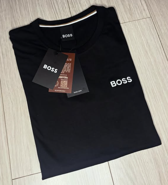 Polera Boss Essential Logo Black