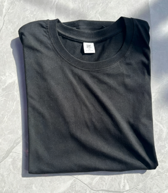 Polera Cuello Redondo — Estampado Personalizado — 4 Colores Disponibles