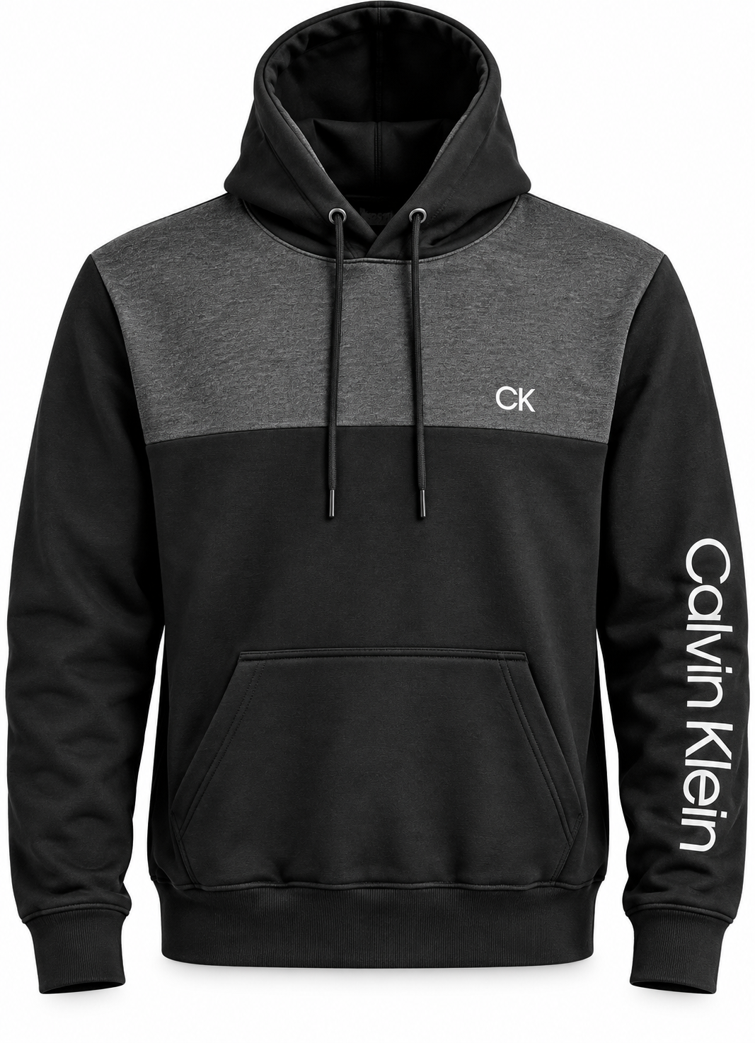Polerón Calvin Klein Colorblock Hoodie Black/Grey