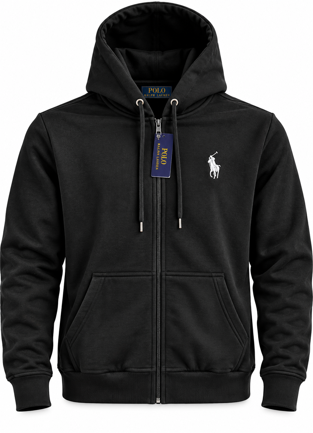 Polerón Polo Ralph Lauren Full Zip Hoodie Black