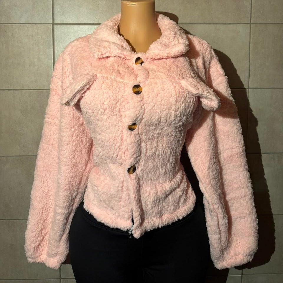 Chaqueta Corta de Chiporro — Cuello Solapa, Botones