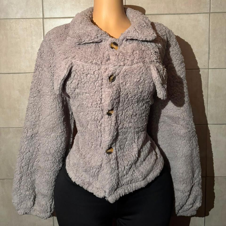Chaqueta Corta de Chiporro — Cuello Solapa, Botones